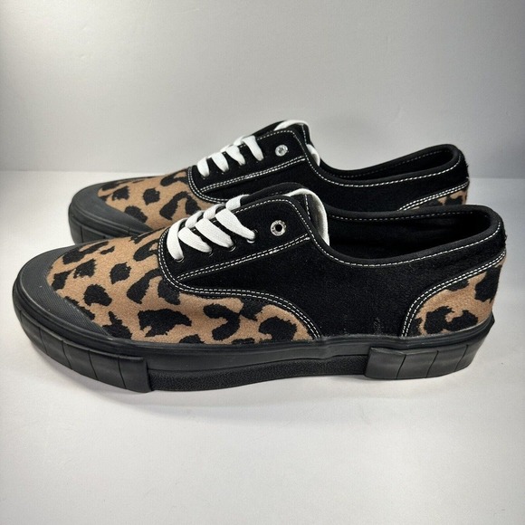 Good News Softball 2 Low Top Sneakers - Leopard Animal print Mens Size 13 London - Picture 5 of 12